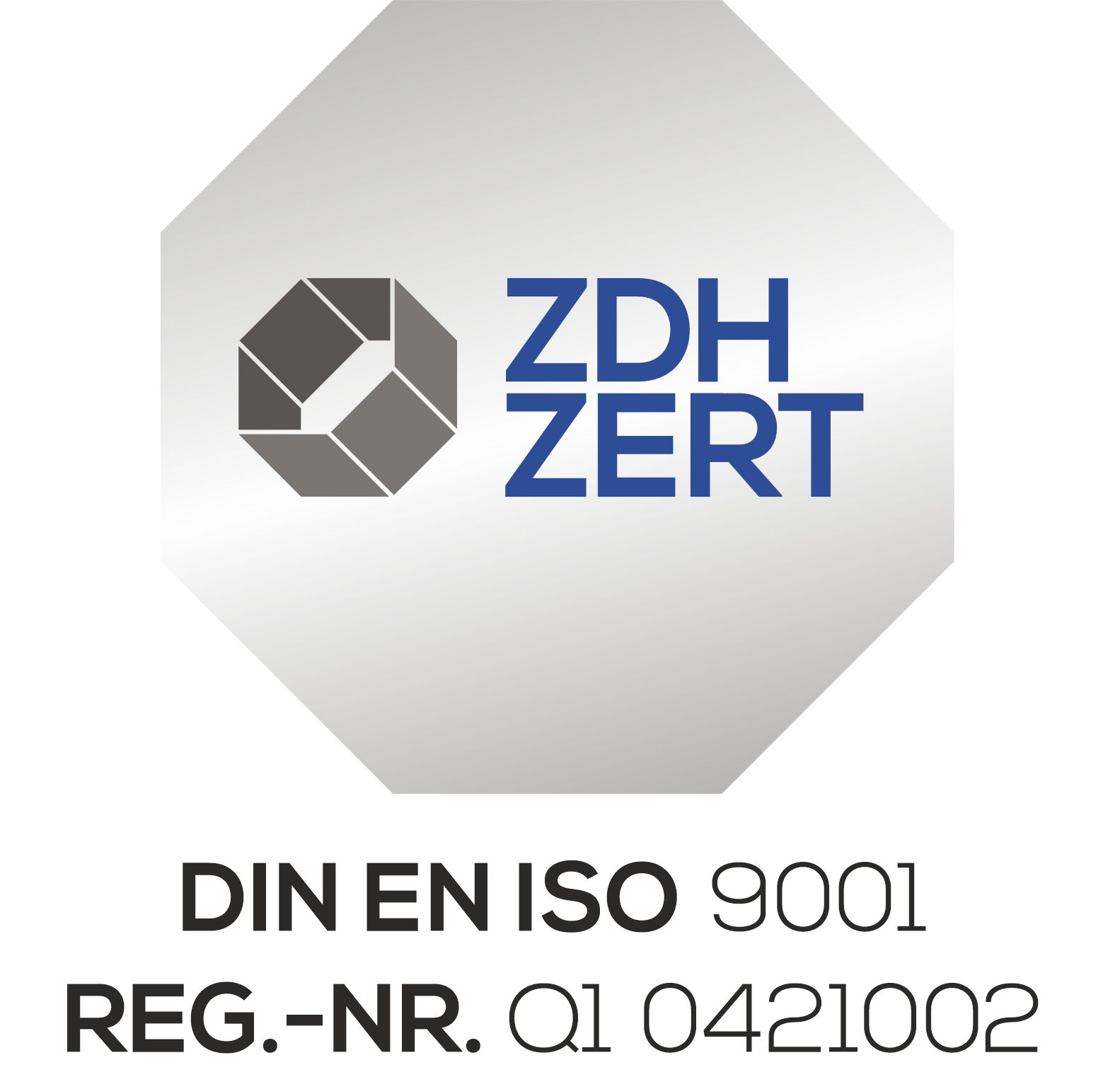 ZDH-ZERT - Zertifiziert nach DIN EN ISO 9001